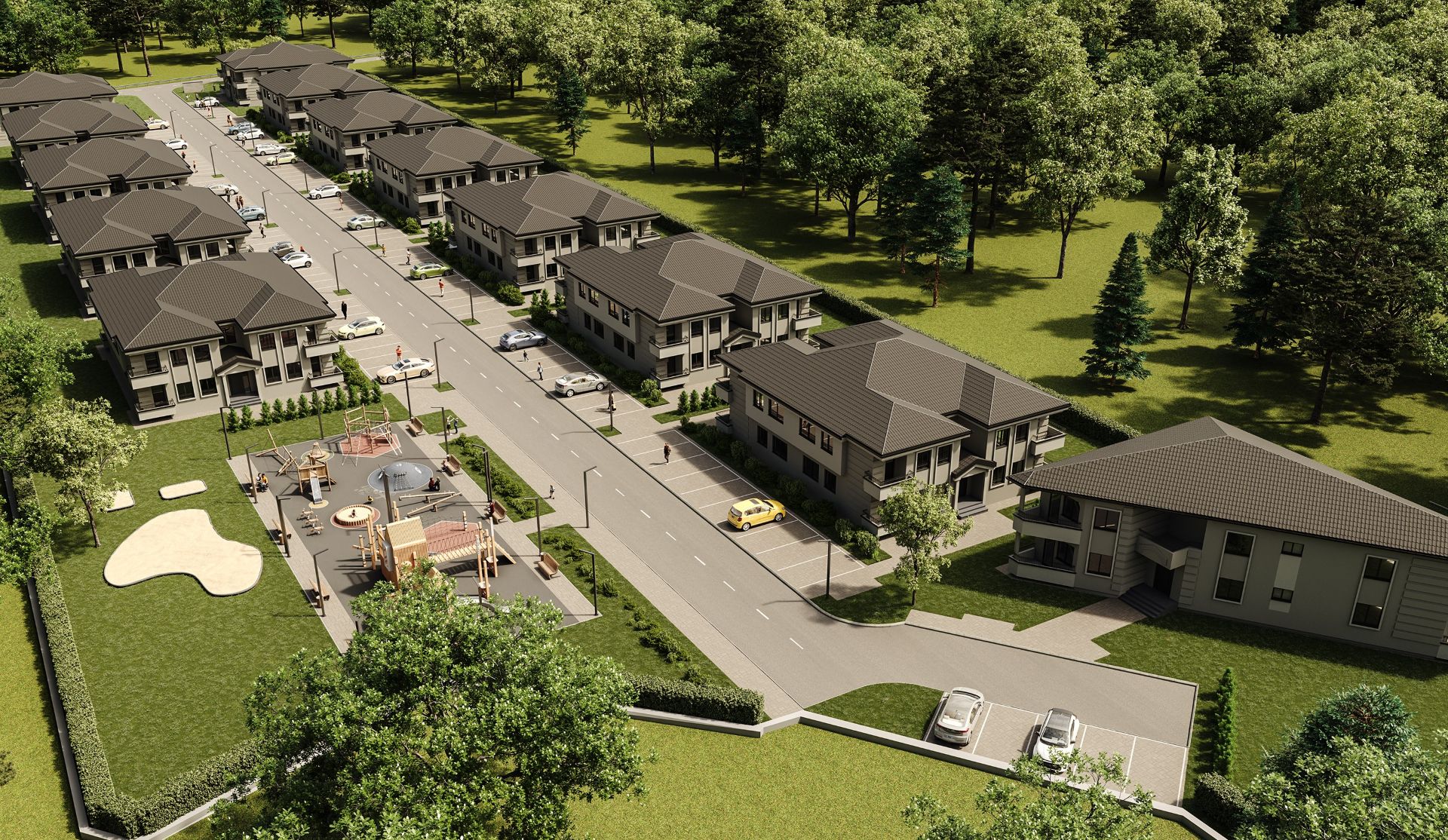 Vazdušni prikaz kompleksa Green Park Jakovo